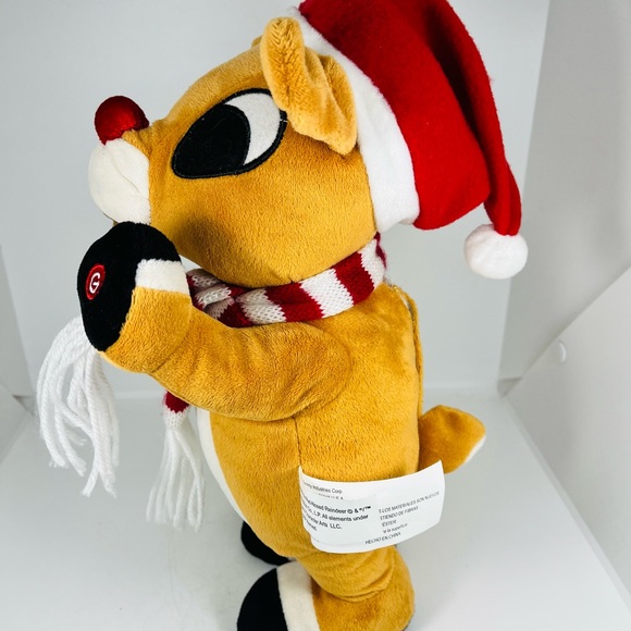 Gemmy Rudolph The Red Nosed Reindeer Animated Musical Plush - Picture 2 of 9